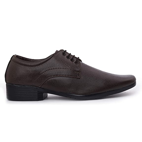 Faux Leather Office Wear Lace Up Shoes For Men's-JonasPramount