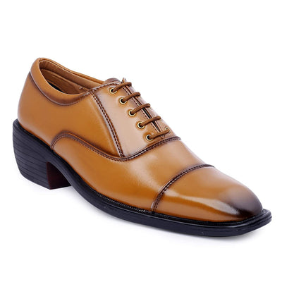 Fashionable Tan Casual And Formal Office Wear Lace-Up Shoes-Unique and Classy