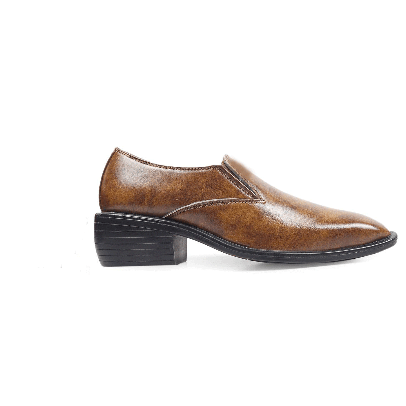 Classic Height Increasing Tan Casual And Formal Slip on Shoes For Men-Unique and Classy