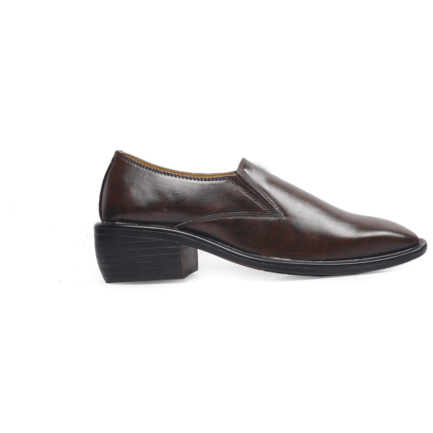 Classic Height Increasing Brown Casual And Formal Slip on Shoes For Men-Unique and Classy