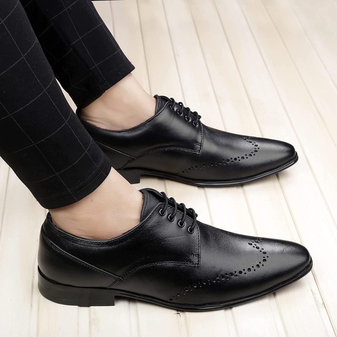 New Arrival Formal In Genuine Leather Lace-up Derby Shoes -Unique and Classy