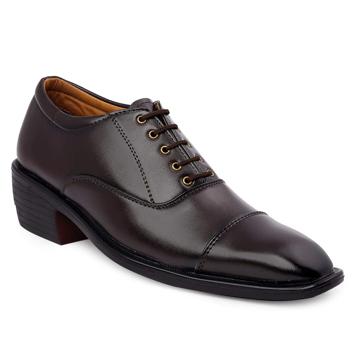 Fashionable Brown Casual And Formal Office Wear Lace-Up Shoes-Unique and Classy