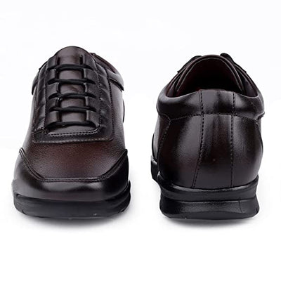 Fashionable Design Formal Lace-up Synthetic Shoes For Men's-Unique and Classy