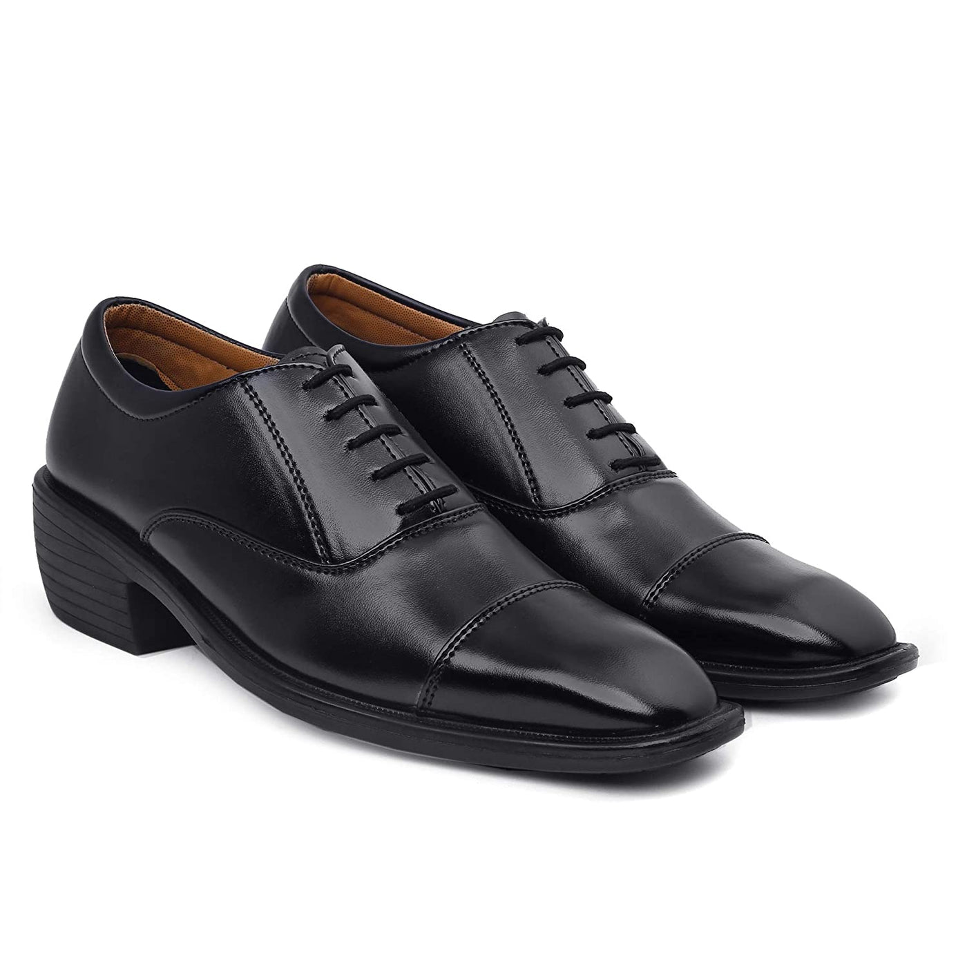 Fashionable Black Casual And Formal Office Wear Lace-Up Shoes-Unique and Classy