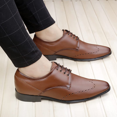 New Arrival Formal In Genuine Leather Lace-up Derby Shoes -Unique and Classy