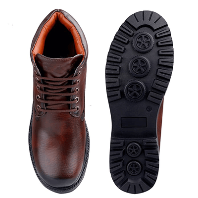 Classy Casual Lace-Up Ankle Boot For Men's-UniqueandClassy
