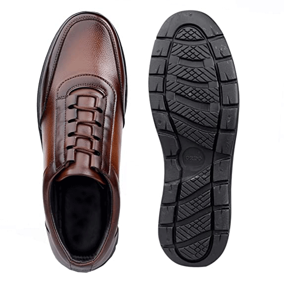 Fashionable Design Formal Lace-up Synthetic Shoes For Men's-Unique and Classy