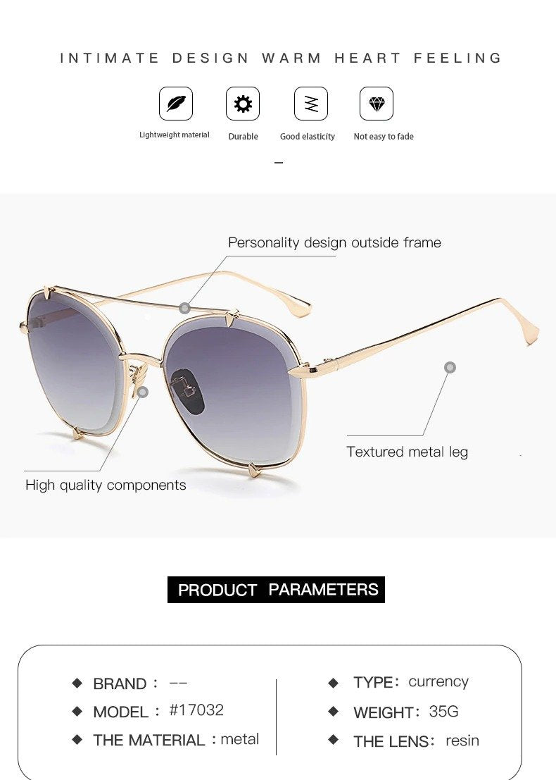 The New Fashion Vintage Mirror Square Sunglasses For Unisex-Unique and Classy