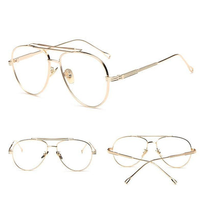 Buy Luxury Fashion Pilot Oversize Antiblue Square Eyeglasses For Men Women