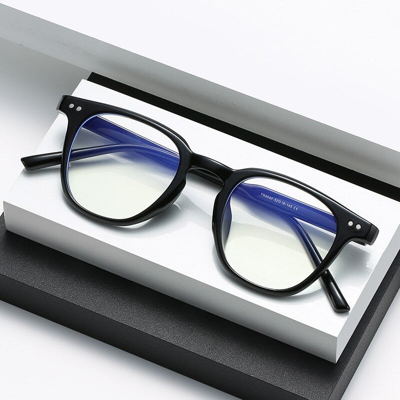 Flat Lens Super Light TR90 Frame Computer Glasses For Unisex-Unique and Classy