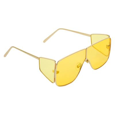 Square Yellow And Gold Sunglasses For Men And Women-Unique and Classy