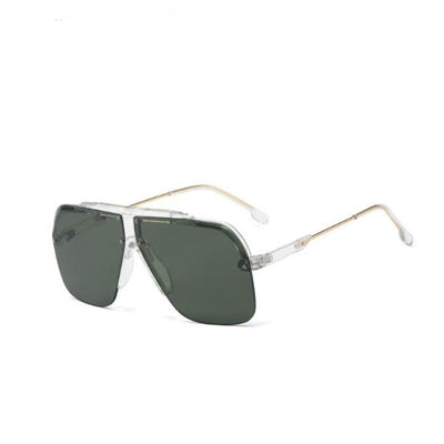 Fashionable Half Frame Oversized Pilot Sunglasses For Men And Women-Unique and Classy
