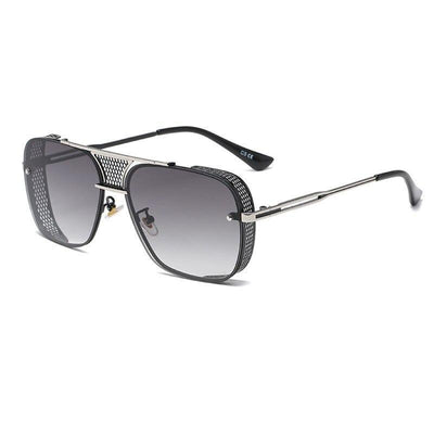 Square Mirror Steampunk Sunglasses For Unisex-Unique and Classy
