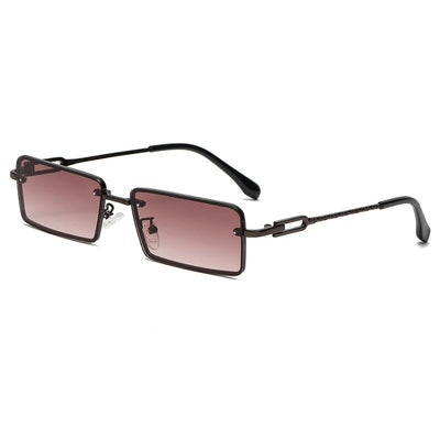 Retro Narrow Square Frame Sunglasses For Unisex-Unique and Classy
