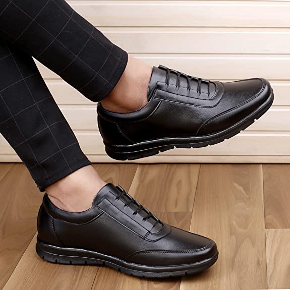 Fashionable Design Formal Lace-up Synthetic Shoes For Men's-Unique and Classy