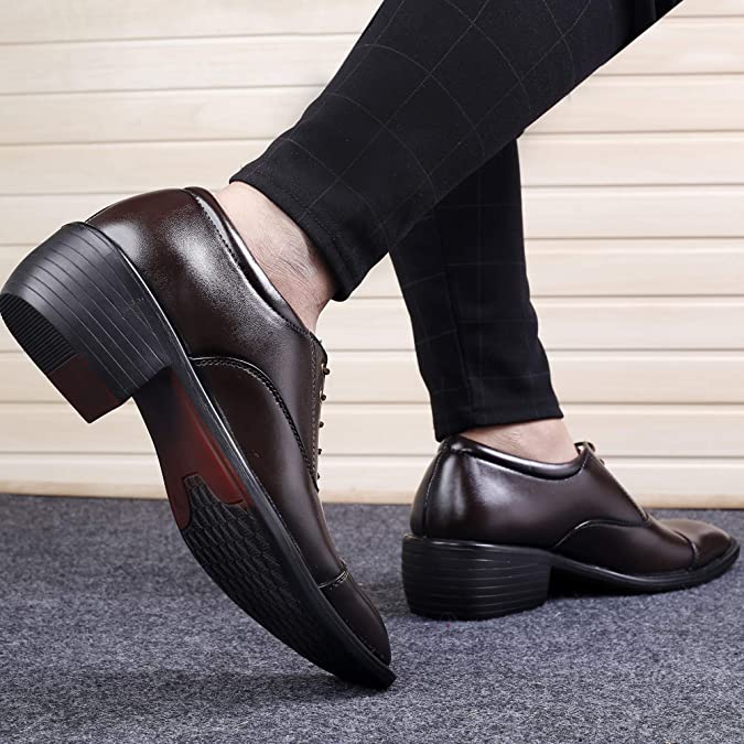 Fashionable Brown Casual And Formal Office Wear Lace-Up Shoes-Unique and Classy