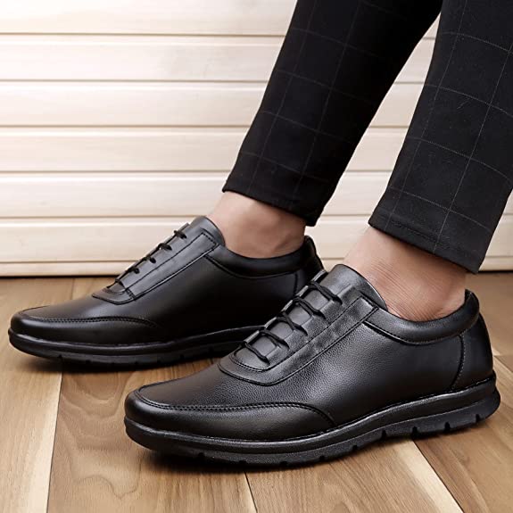 Fashionable Design Formal Lace-up Synthetic Shoes For Men's-Unique and Classy