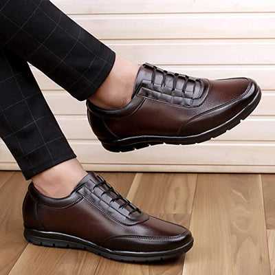 Fashionable Design Formal Lace-up Synthetic Shoes For Men's-Unique and Classy