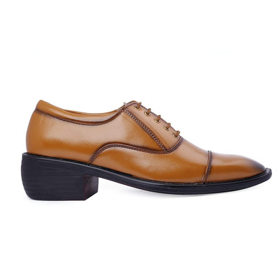 Fashionable Tan Casual And Formal Office Wear Lace-Up Shoes-Unique and Classy