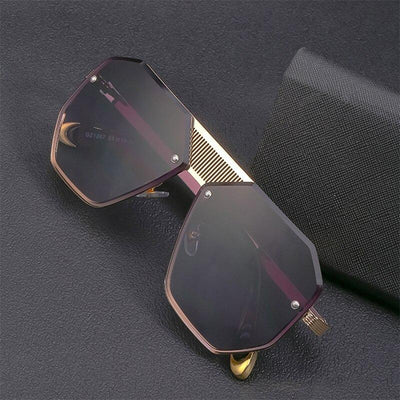 2021 Fashion Vintage Luxury Square Rimless Sunglasses For Men And Women-Unique and Classy
