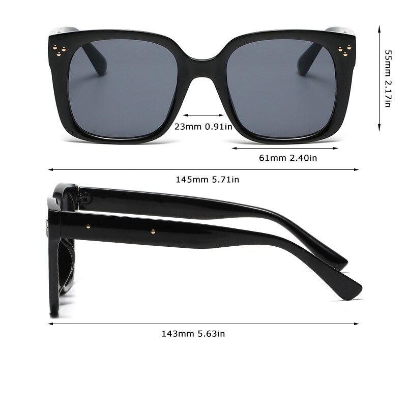 2021 Luxury Fashion Oversized Retro Square Frame Trendy Designer Brand Summer Outdoor Driving Sunglasses For Men And Women-Unique and Classy