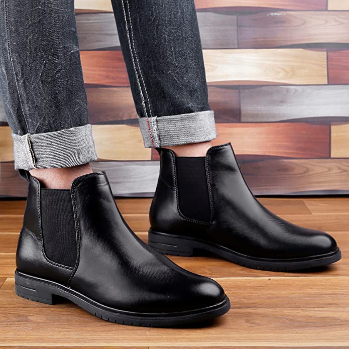 Casual Chelsea and Ankle Slip-On Boot For Men's-UniqueandClassy