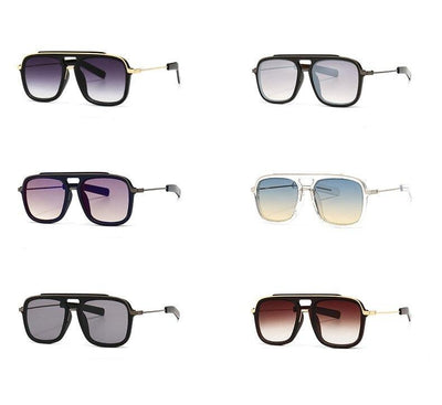 2020 Fashion Gradient NEW Premium Metal Retro Brand Pilot IRON Man Sunglasses For Men And Women-Unique and Classy