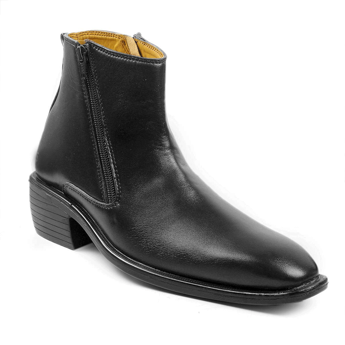 New Arrival Black Casual Formal Zipper Ankle Boots For Men-Unique and Classy