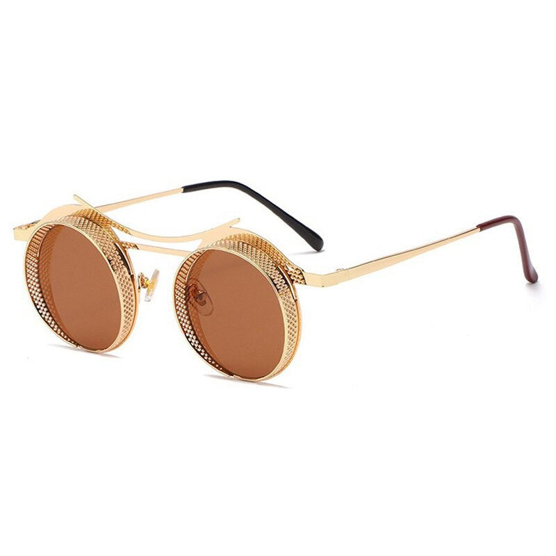 Unique Alloy Steampunk Brand Sunglasses For Unisex-Unique and Classy