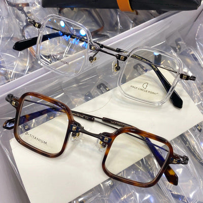 Star Money Small Ultra Light Pure Titanium Glasses For Unisex-Unique and Classy