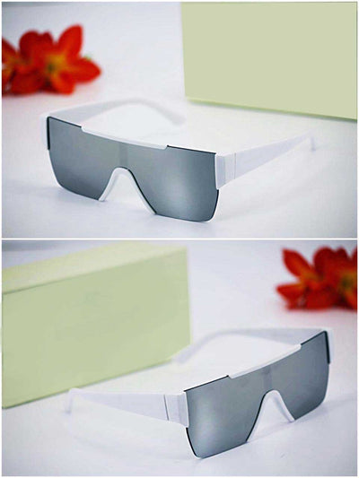 Stylish Oversized Rimless One Piece Square Sunglasses For Men And Women-Unique and Classy