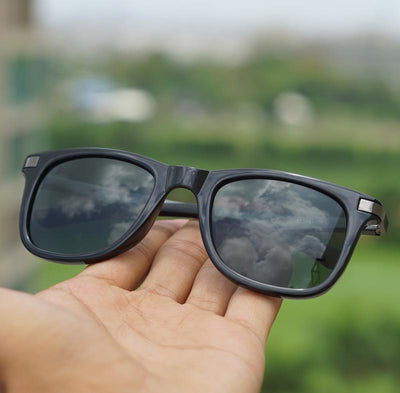 Eclipse Full Black Retro Square Sunglasses For Men And Women-Unique and Classy