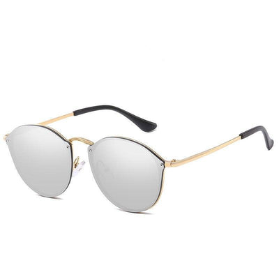 2020 New Driving Mirrors vintage Sunglasses For Women With Reflective Flate Lens-Unique and Classy