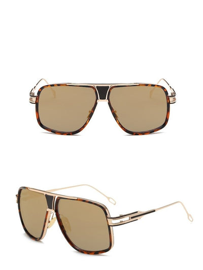 Designer Square Metal Frame Retro Sunglasses For Men And Women-Unique and Classy