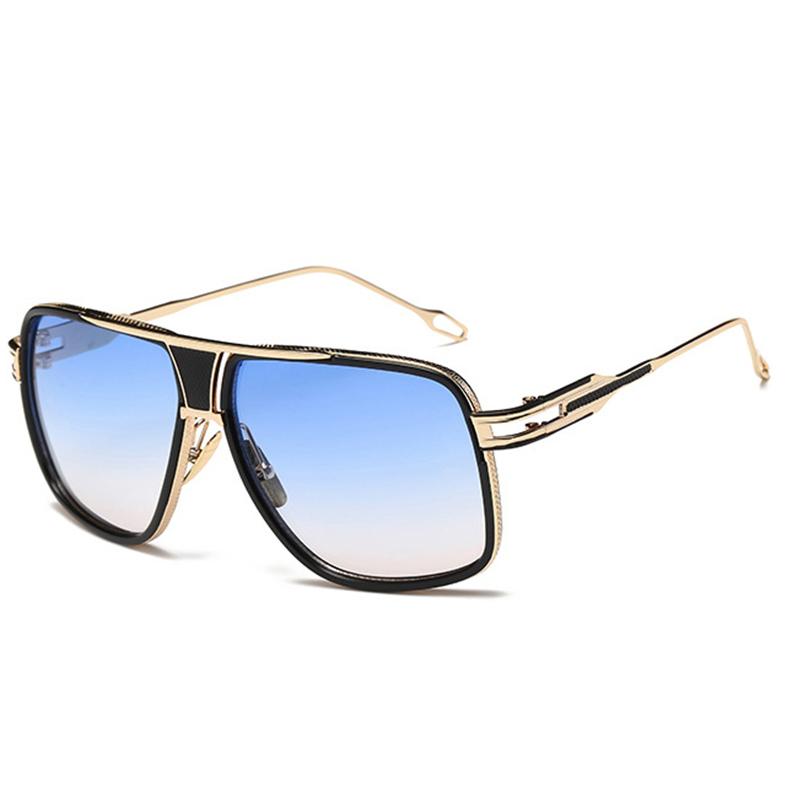 Designer Square Metal Frame Retro Sunglasses For Men And Women-Unique and Classy