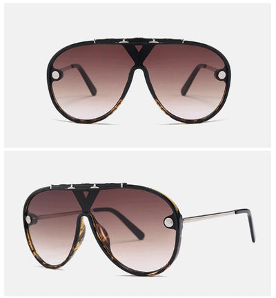 Stylish Vintage Big Sheild Sunglasses For Men And Women-Unique and Classy
