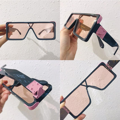 New Celebrity Square Oversize Sunglasses For Men And Women-Unique and Classy