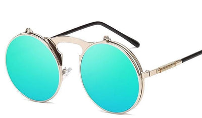 Round Metal Mirror Sunglasses For Men And Women-Unique and Classy