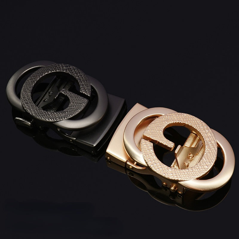 Designer Automatic Buckle Alloy With Letter G Belt For Men's-Unique and Classy