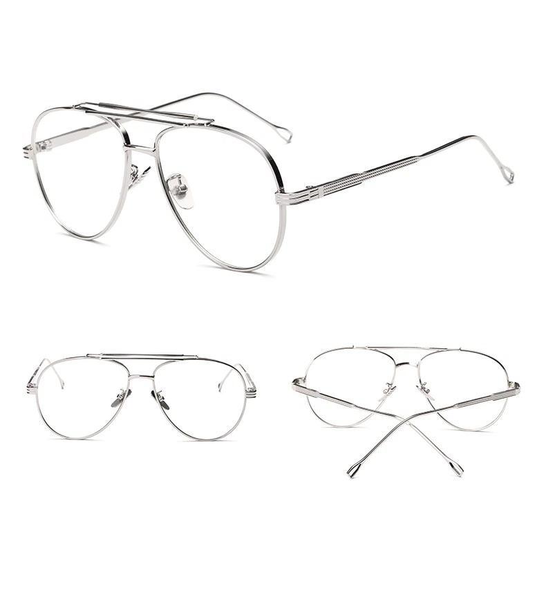 Buy Luxury Fashion Pilot Oversize Antiblue Square Eyeglasses For Men Women