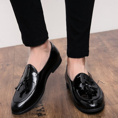 New Fashionable Oxford Business,Wedding,Party Wear Black Tassel Loafers-Unique and Classy