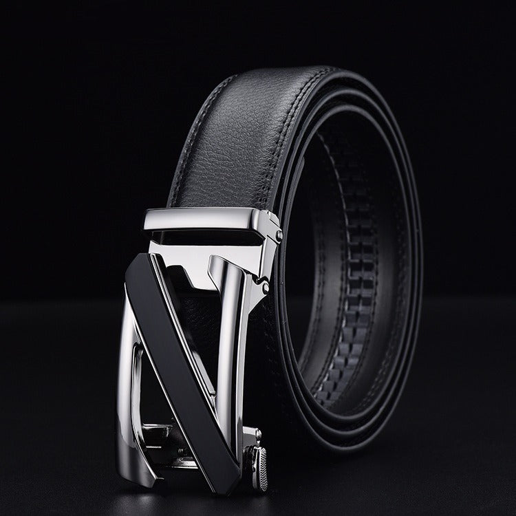 Casual Z Letter Design Automatic Buckle High Quality Belts For Men's-Unique and Classy