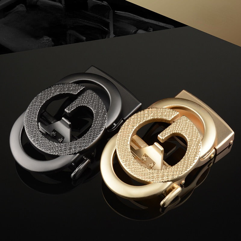 Designer Automatic Buckle Alloy With Letter G Belt For Men's-Unique and Classy