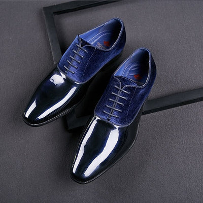 Classy Office,Wedding,Party Wear Blue Shoes With Lace-Up For All Season-Unique and Classy