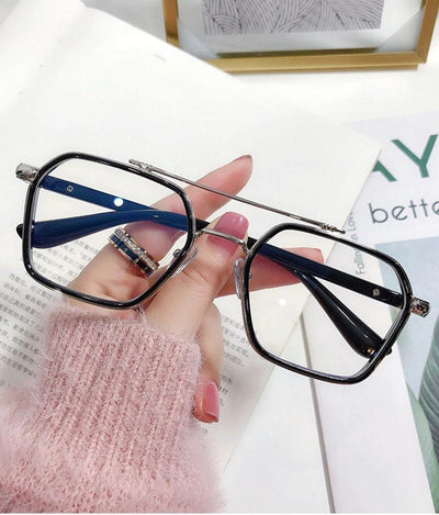 Buy Retro Anti-Blue Light Square Glasses Frame Brand Designer Ins Popular Optical Eyeglasses Frames