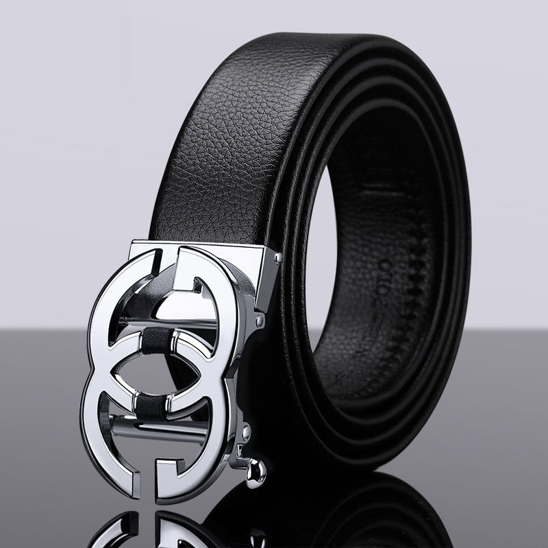 2022 New High-Grade Embossing Automatic Men's Leather Belt-Unique and Classy