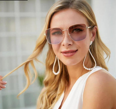 2021 New Polarized Fashion Rimless Square Sunglasses For Men And Women-Unique and Classy