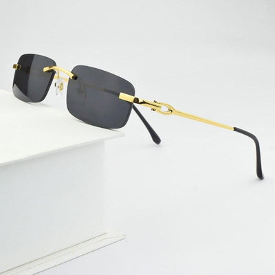 Brand Designer Fashion Rimless 2021 Retro Sunglasses For Men And Women-Unique and Classy