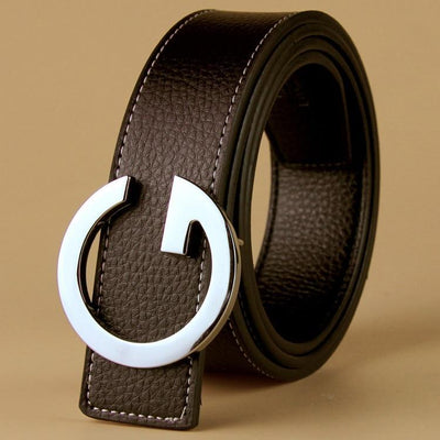 Luxury G-Shape Leather Belt For Men-Unique and Classy