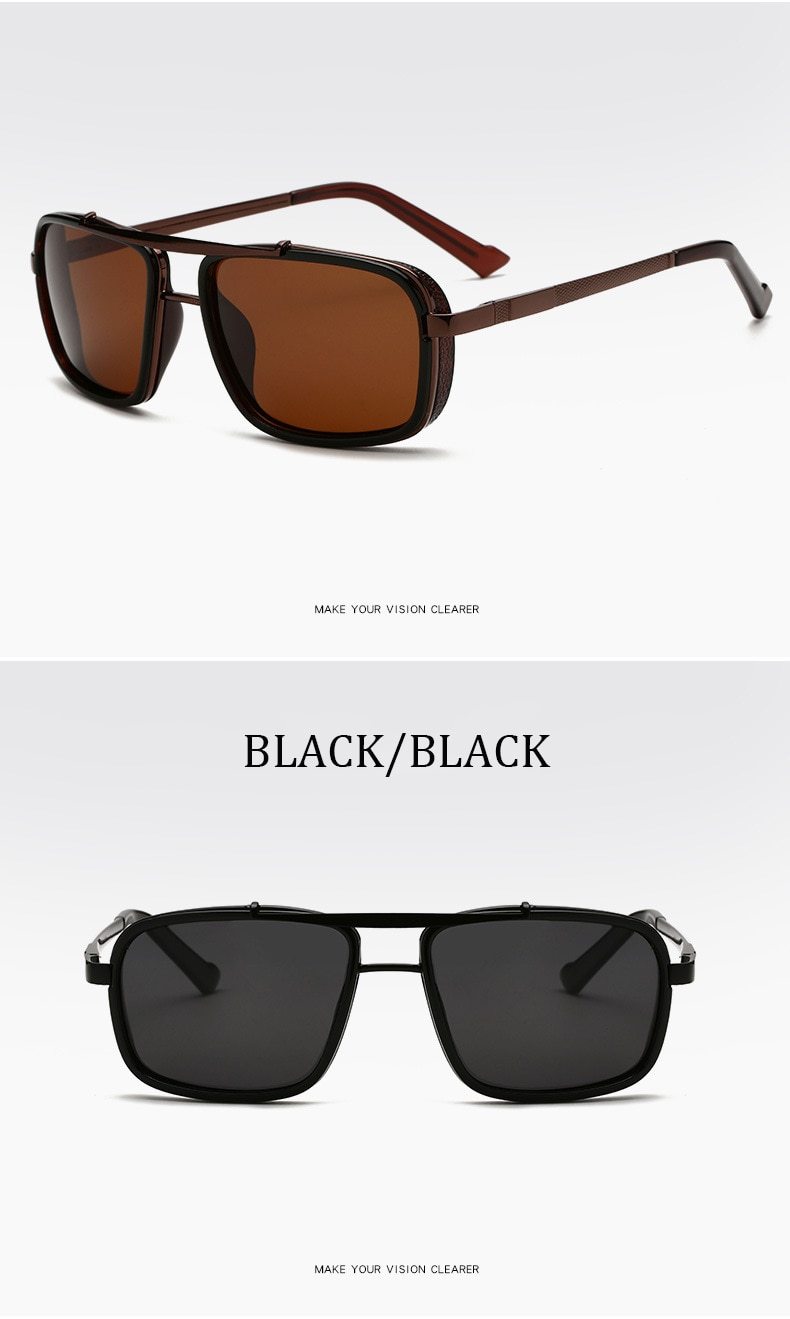 2020 DPZ New Retro Punk Polarized Double Beam sunglasses For Men And Women-Unique and Classy